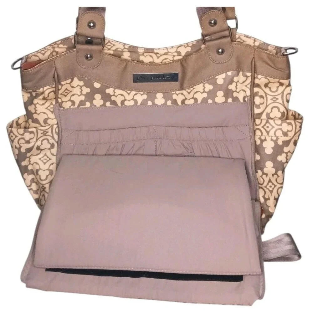 Petunia Pickle Bottom City Carry All Diaper Bag Tote & Removable Changing Pad